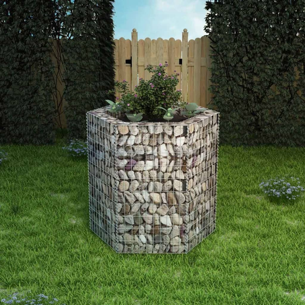 Hexagonal Gabion Raised Bed 39.4"x35.4"x39.4