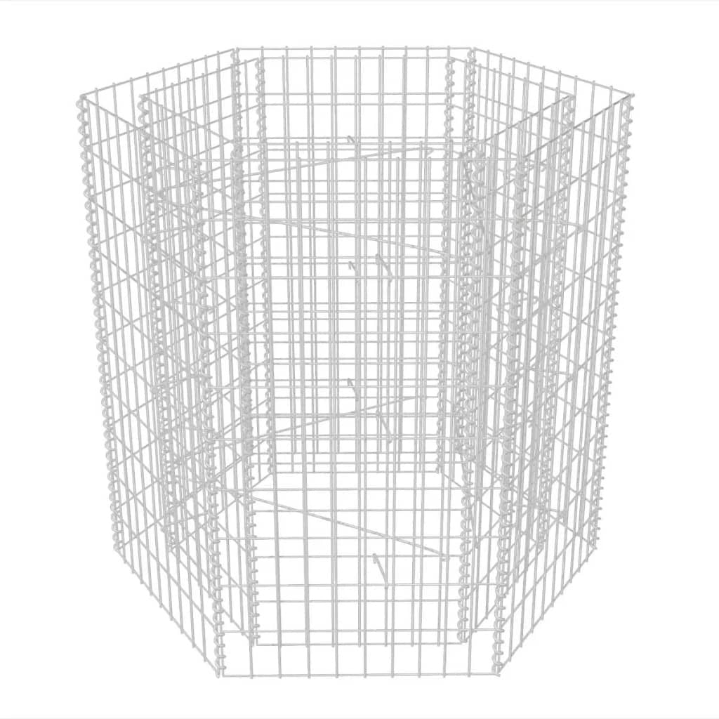 Hexagonal Gabion Raised Bed 39.4"x35.4"x39.4