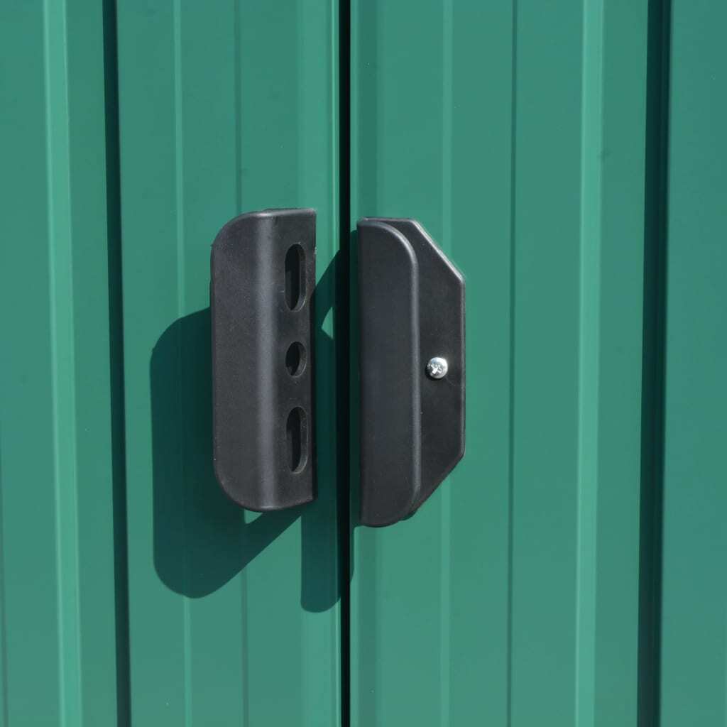 Garden Shed 101.2"x154.3"x71.3" Metal Green