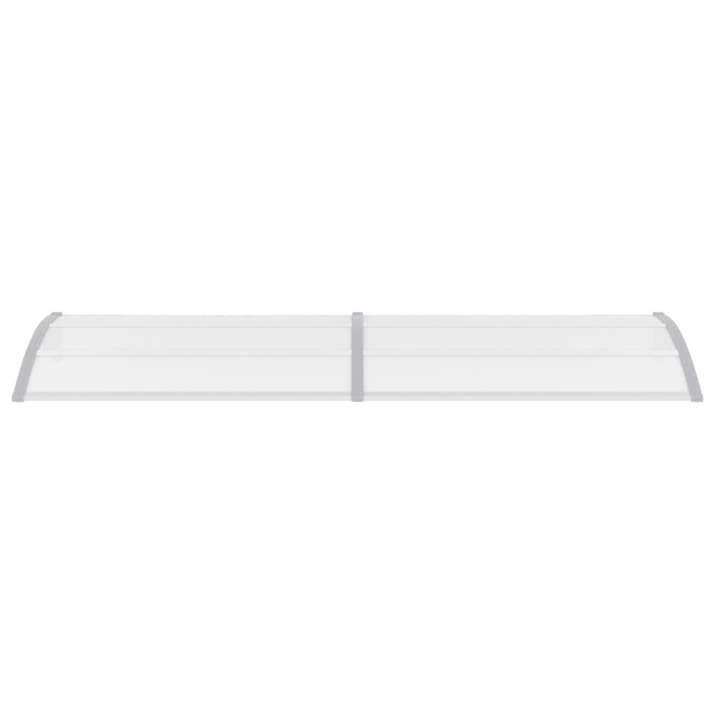 Door Canopy Gray and Transparent 118.1"x29.5" PC
