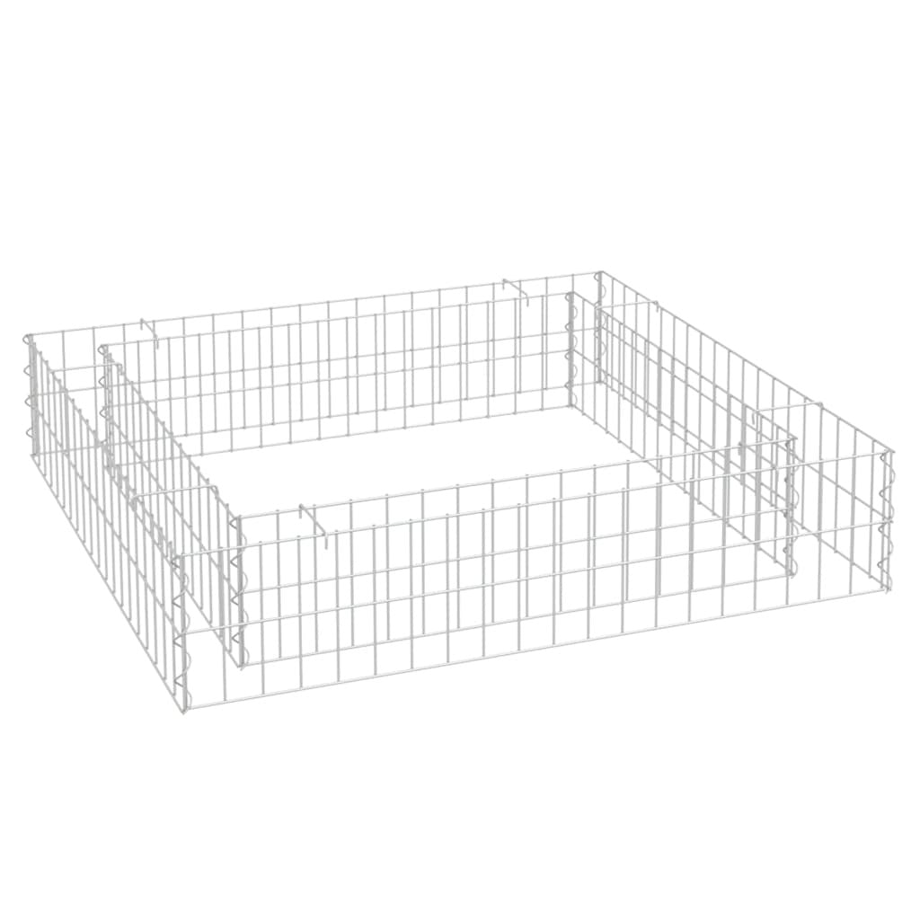 Gabion Raised Bed Galvanized Steel 39.4"x39.4"x7.9