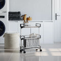 Storage Trolley 23.2"x7.9"x29.5" Aluminum