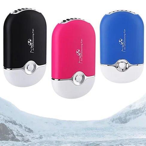 Color: Black - Porta Cooler Portable Air Conditioning USB Powered Personal Mini Fan