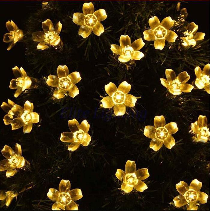 Light Color: WARM WHITE - Solar Cherry Blossom Lights All Weatherproof