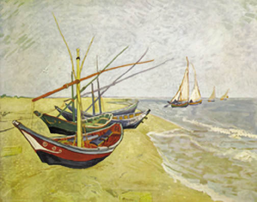 Fishing Boats On The Beach At St. Maries