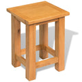 End Table Solid Oak Wood 10.6"x9.4"x14.6