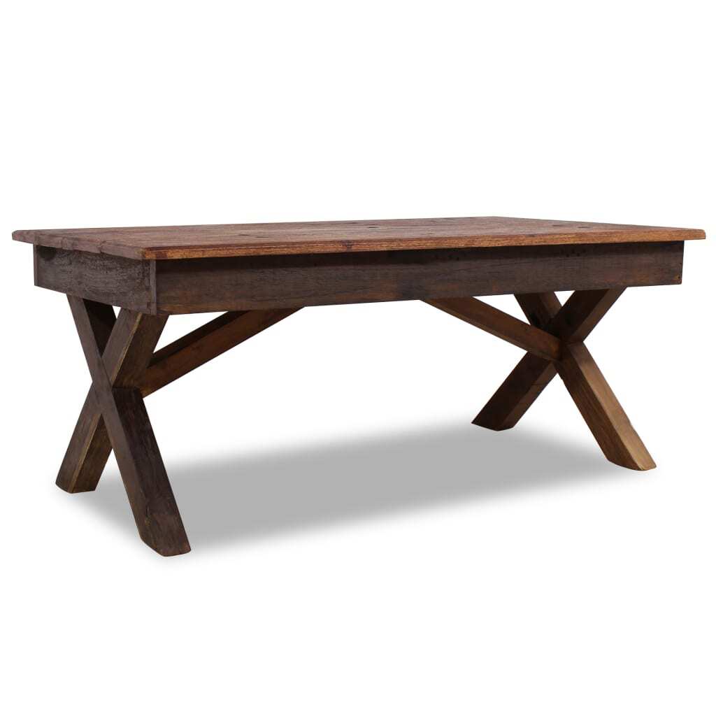 Coffee Table Mixed Recycled Wood 43.3"x23.6"x17.7