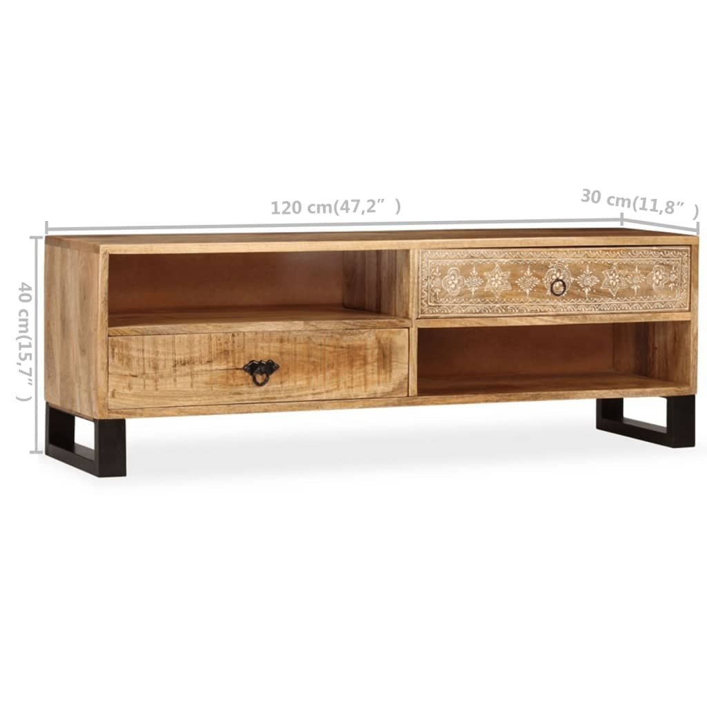 TV Stand Solid Wood Mango 47.2"x11.8"x15.7