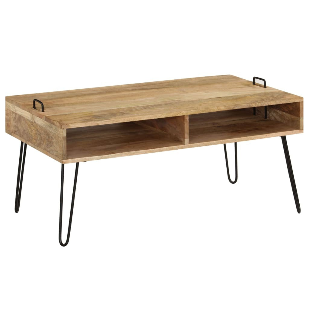 Coffee Table Solid Mango Wood 39.4"x23.6"x17.7