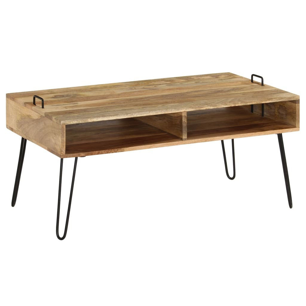Coffee Table Solid Mango Wood 39.4"x23.6"x17.7