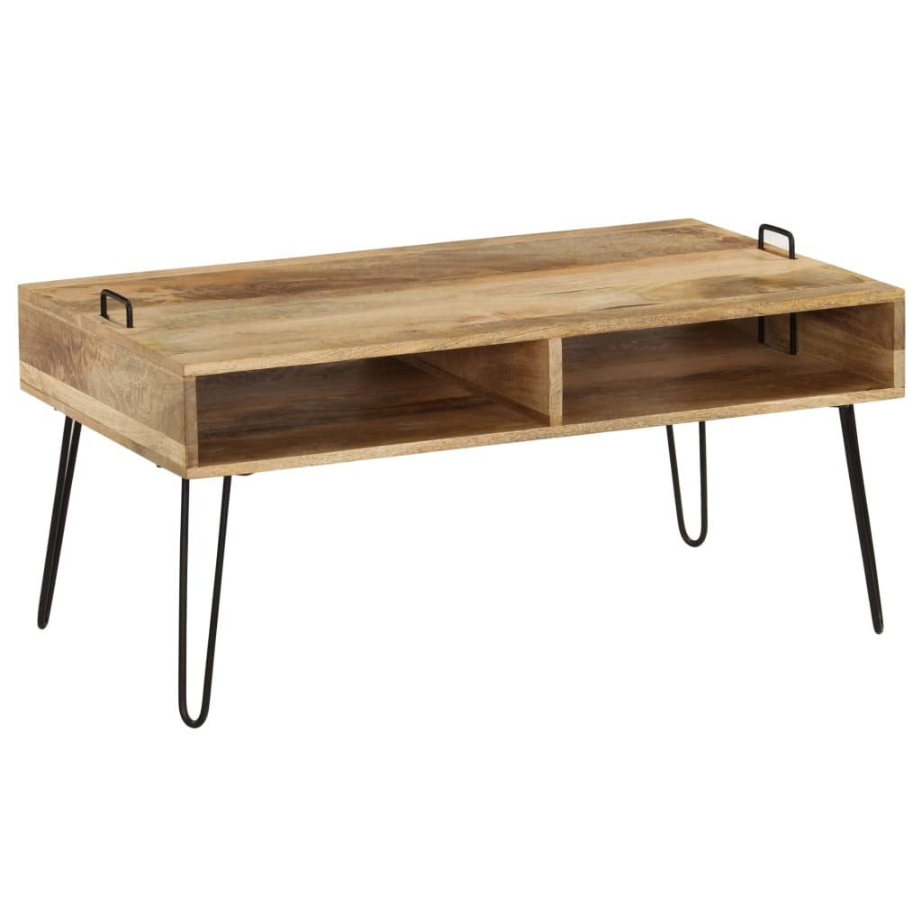 Coffee Table Solid Mango Wood 39.4"x23.6"x17.7