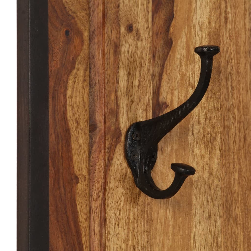 Coat Racks 2 pcs Solid Acacia Wood