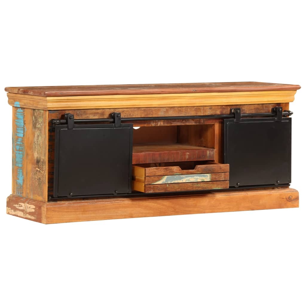 TV Stand 43.3"x11.8"x17.7" Solid Wood Reclaimed