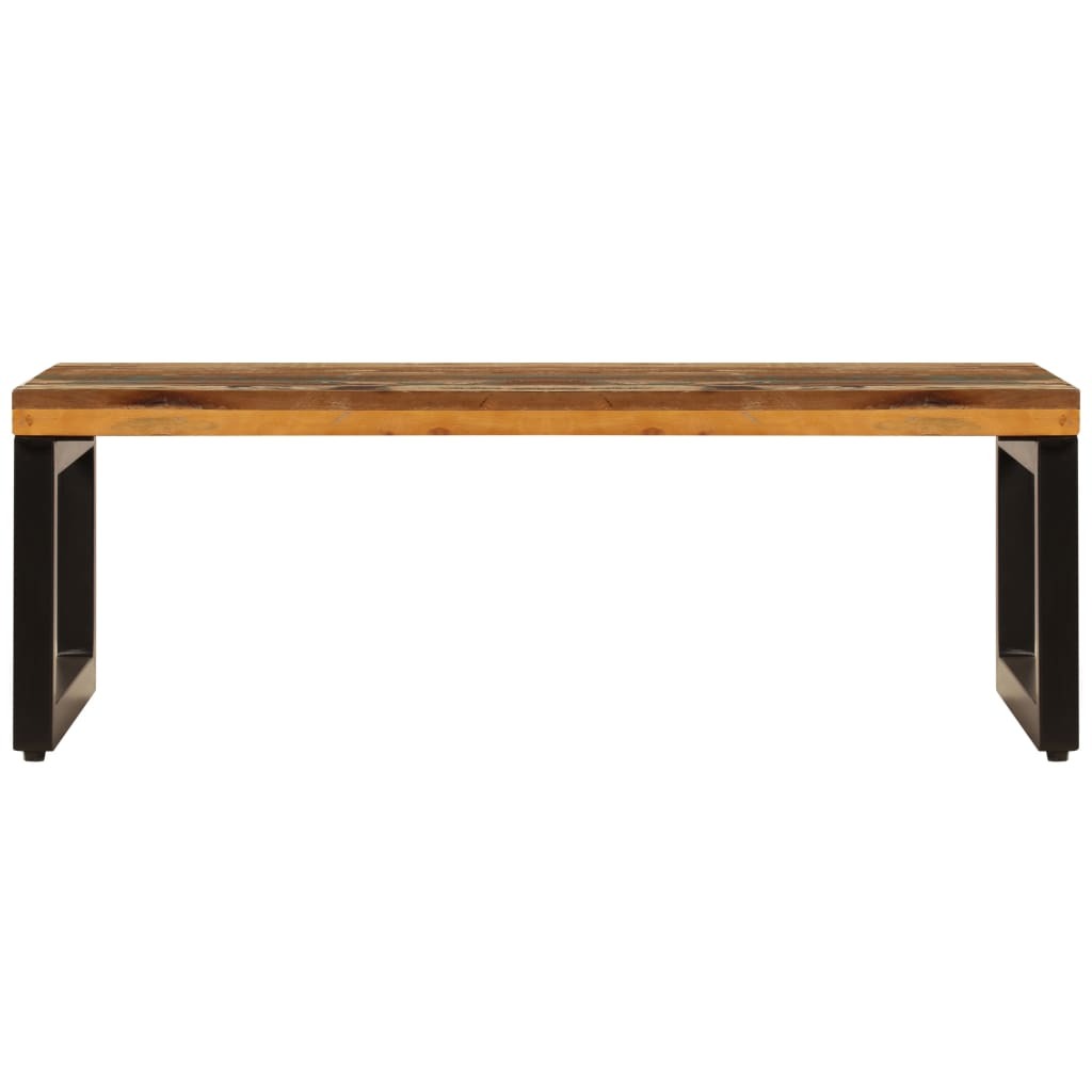 Coffee Table 39.4"x19.7"x13.8" Solid Reclaimed Wood and Steel