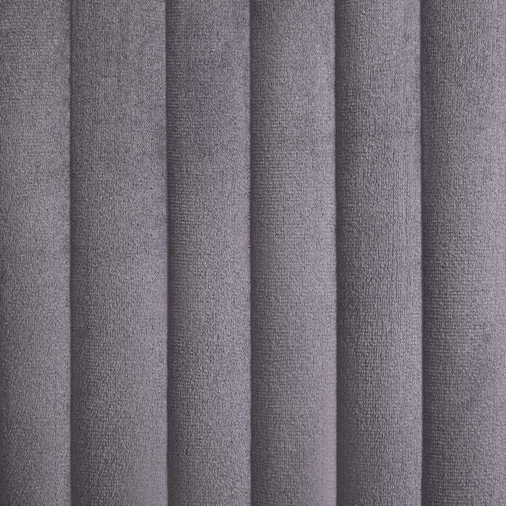 Dining Chairs 2 pcs Gray Velvet