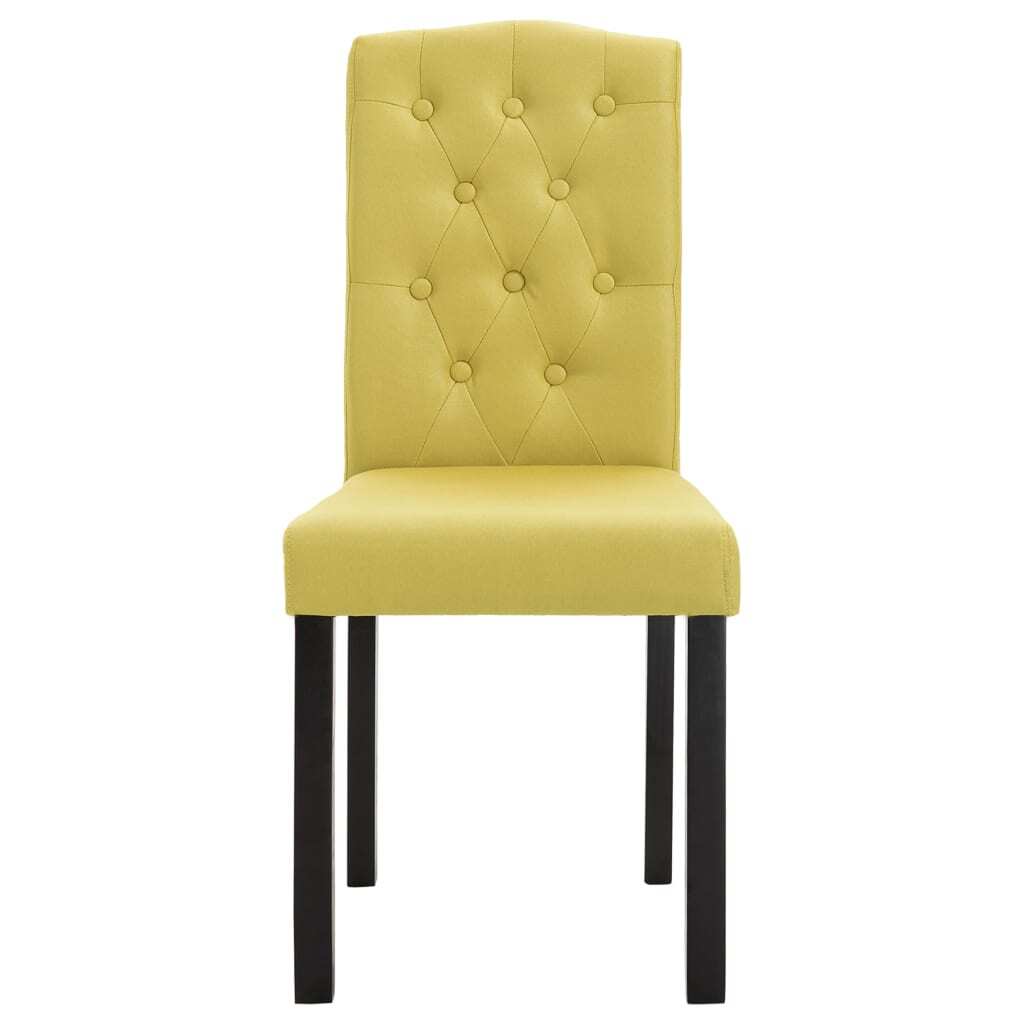 Dining Chairs 6 pcs Green Fabric