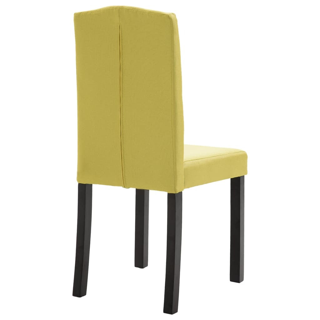 Dining Chairs 6 pcs Green Fabric