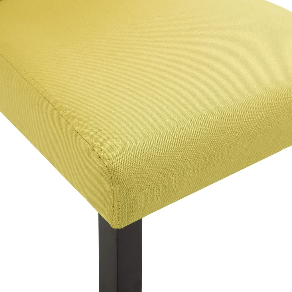 Dining Chairs 6 pcs Green Fabric