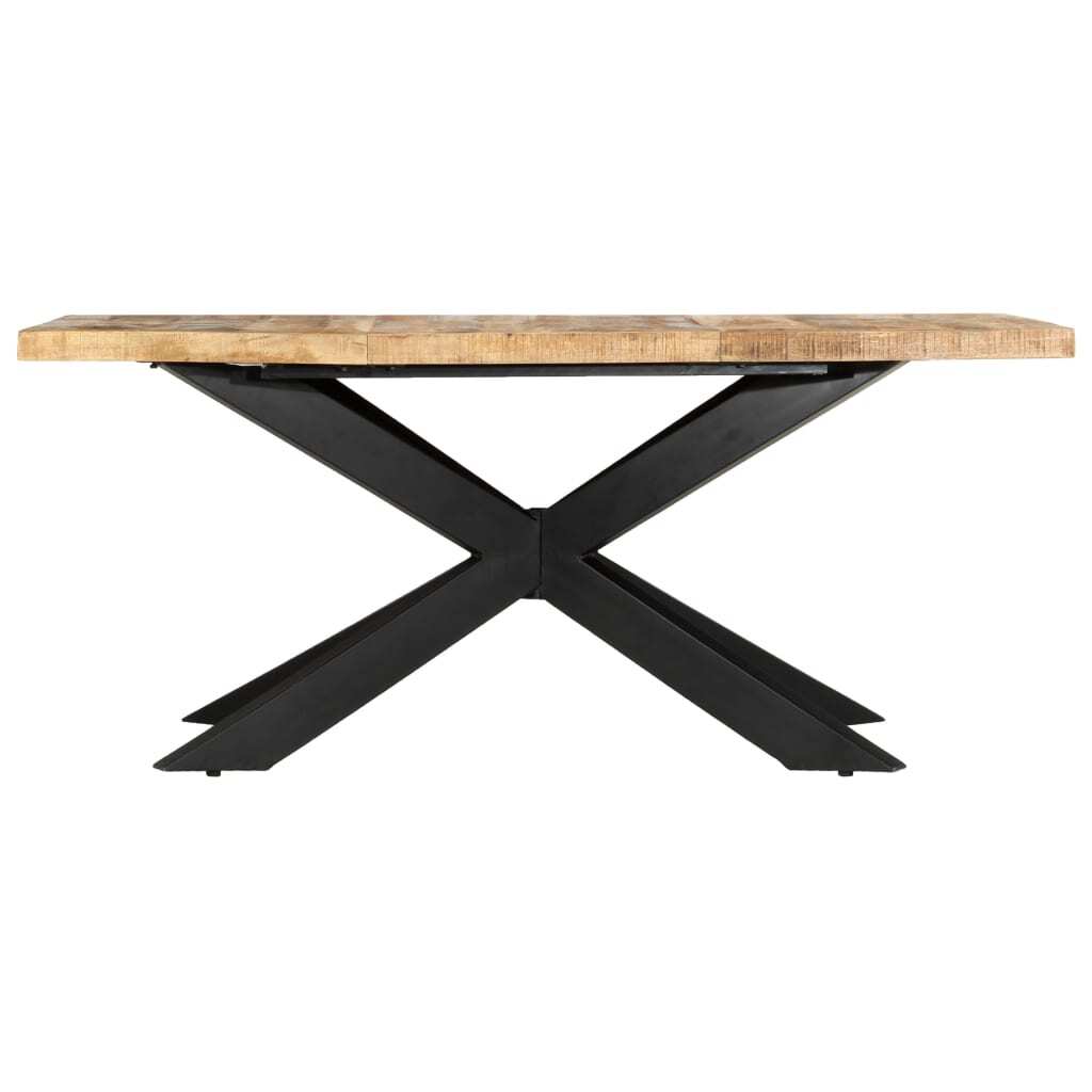 Dining Table 70.9"x35.4"x29.9" Solid Rough Mango Wood