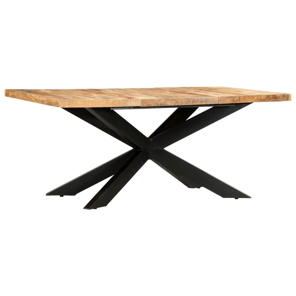 Dining Table 70.9"x35.4"x29.9" Solid Rough Mango Wood