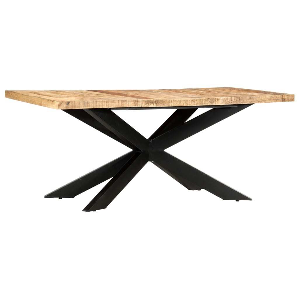 Dining Table 70.9"x35.4"x29.9" Solid Rough Mango Wood