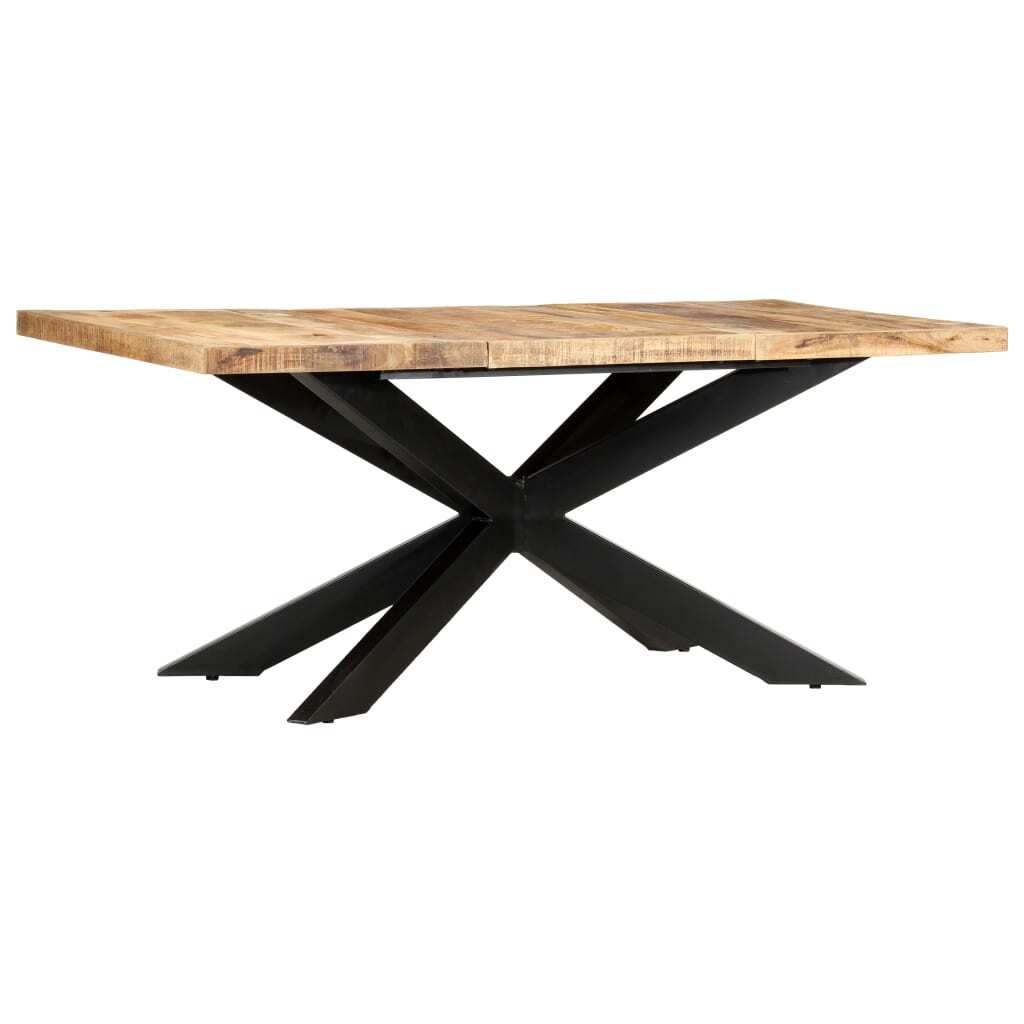 Dining Table 70.9"x35.4"x29.9" Solid Rough Mango Wood