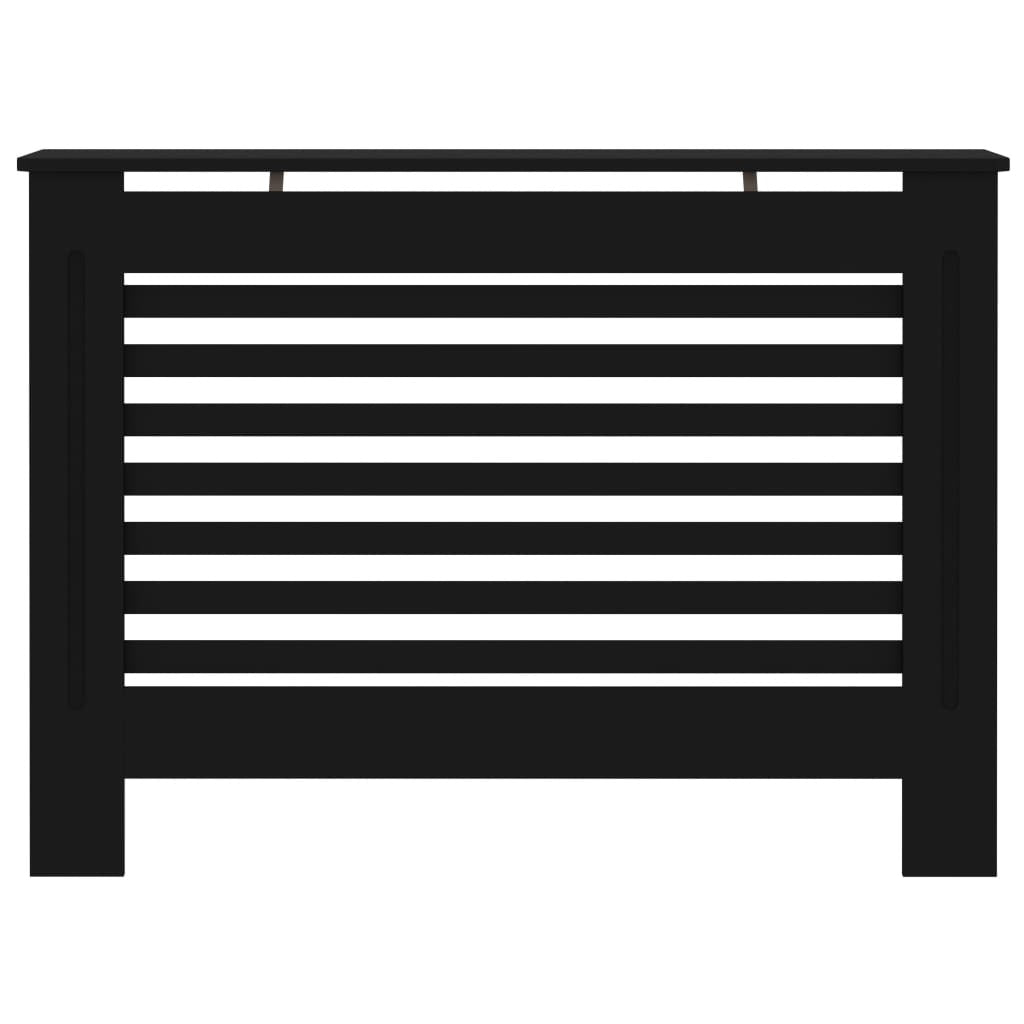 Radiator Cover Black 44.1"x7.5"x32.1" MDF