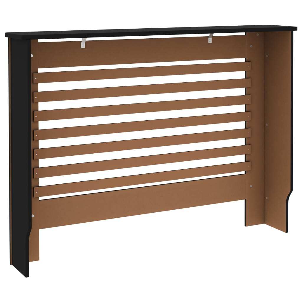 Radiator Cover Black 44.1"x7.5"x32.1" MDF
