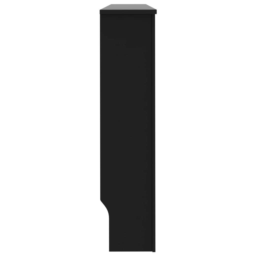 Radiator Cover Black 59.8"x7.5"x32.1" MDF