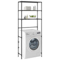 3-Tier Storage Rack over Laundry Machine Black 27.2"x11"x66.5