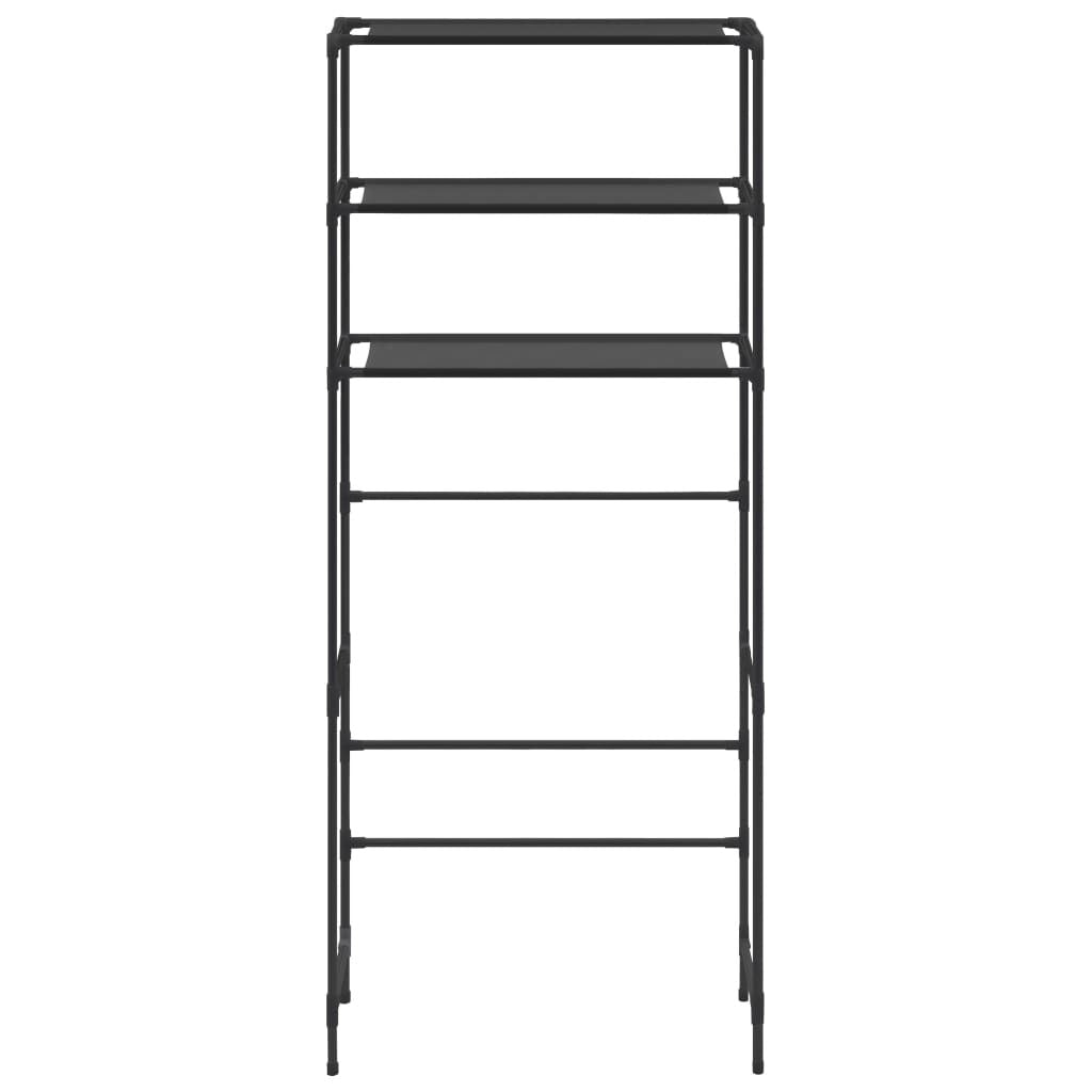 3-Tier Storage Rack over Laundry Machine Black 27.2"x11"x66.5