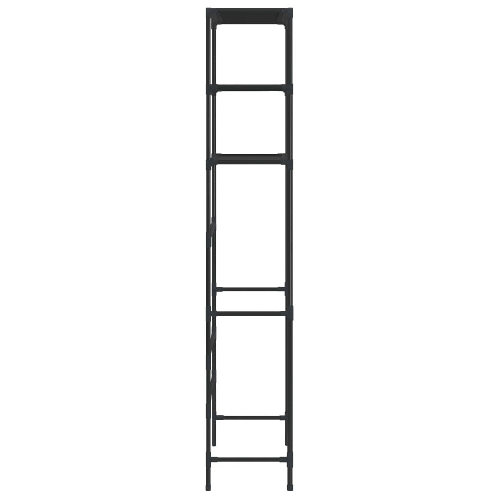 3-Tier Storage Rack over Laundry Machine Black 27.2"x11"x66.5