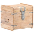 Chest 15.7"x15.7"x15.7" Solid Acacia Wood