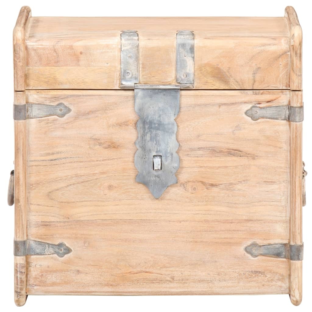 Chest 15.7"x15.7"x15.7" Solid Acacia Wood