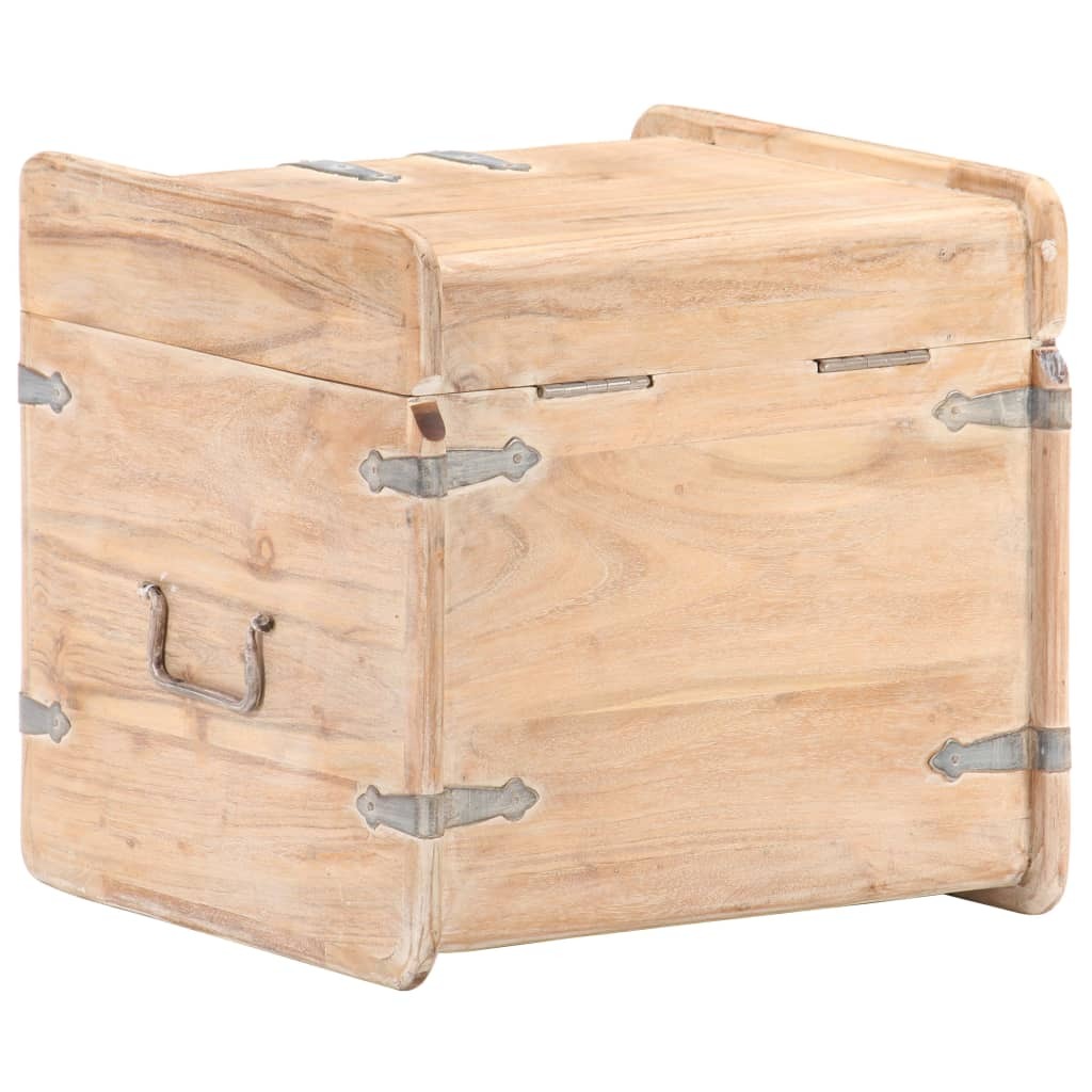 Chest 15.7"x15.7"x15.7" Solid Acacia Wood
