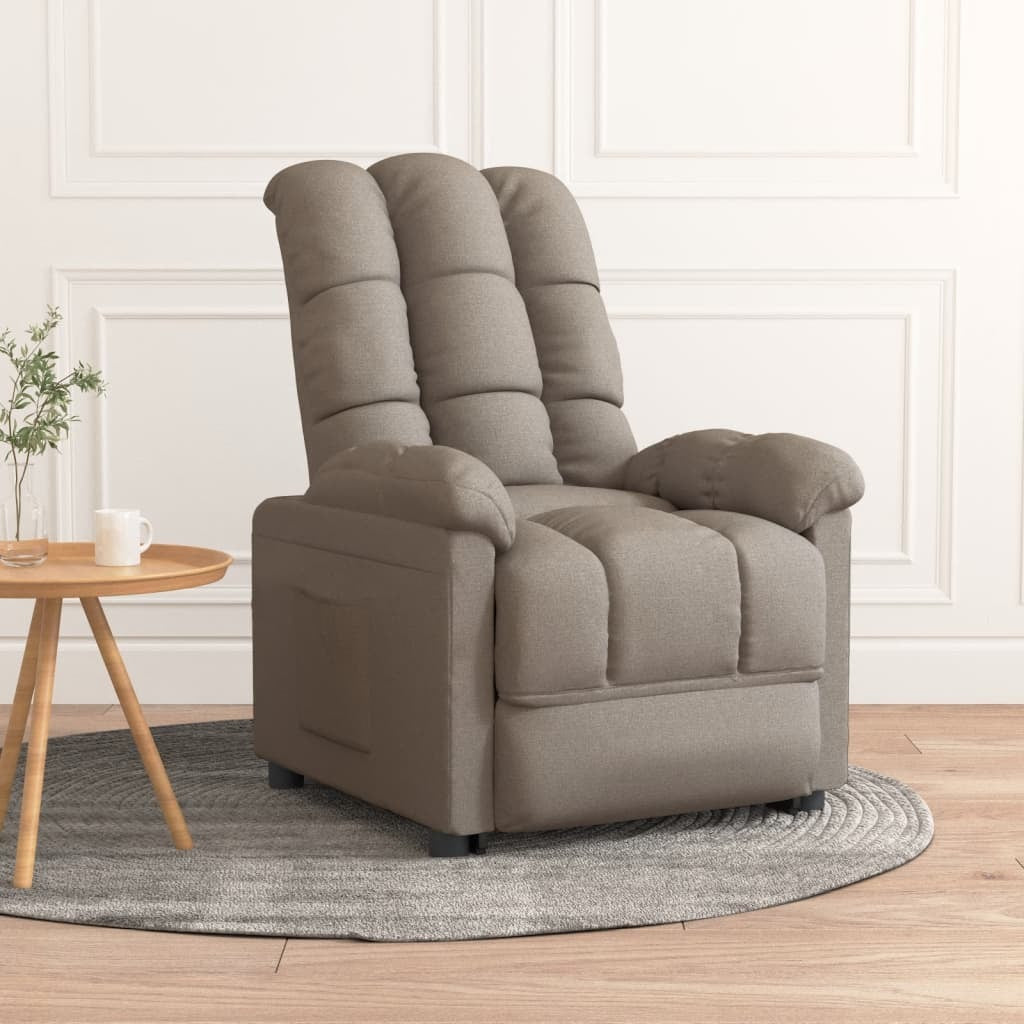 Recliner Taupe Fabric