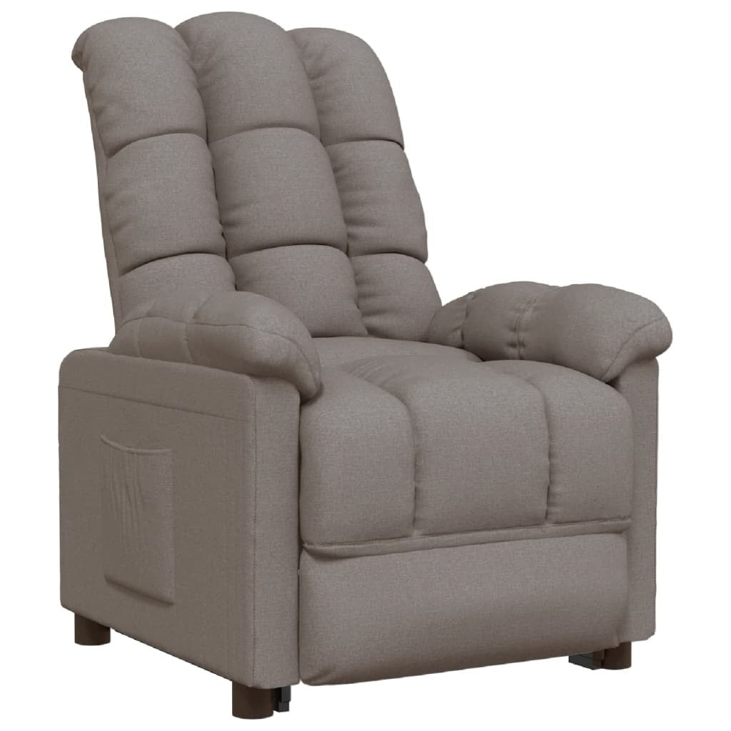 Recliner Taupe Fabric
