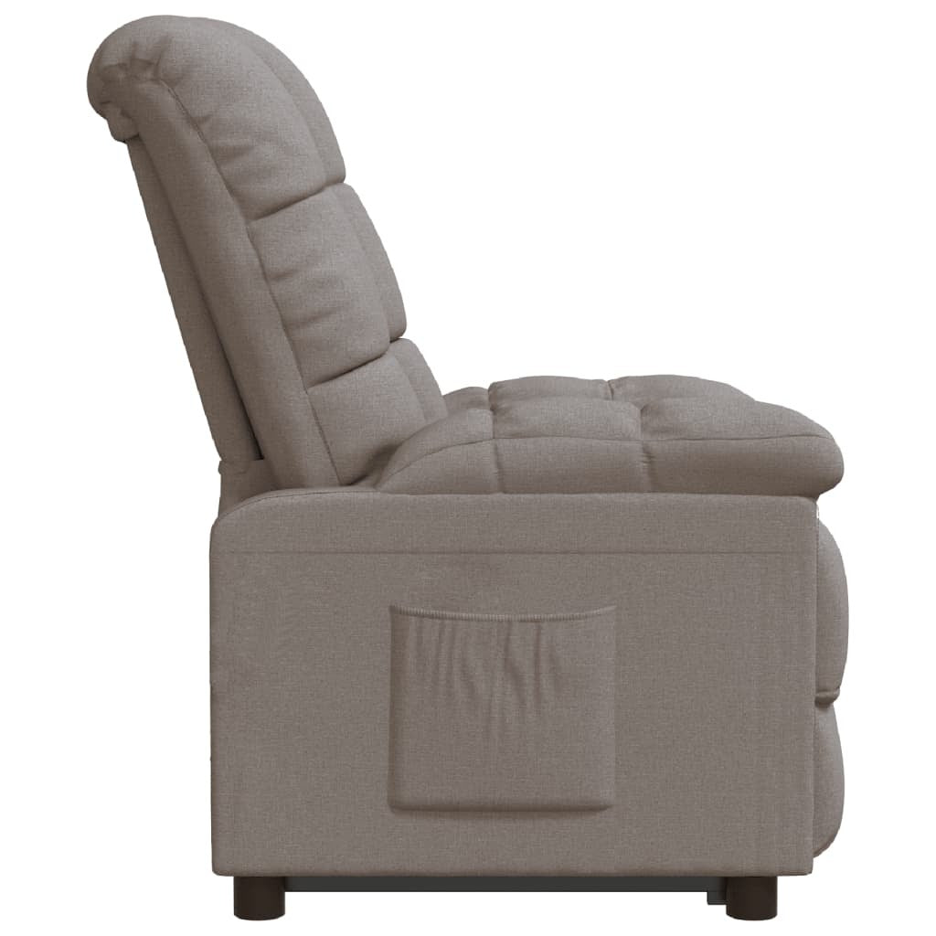Recliner Taupe Fabric
