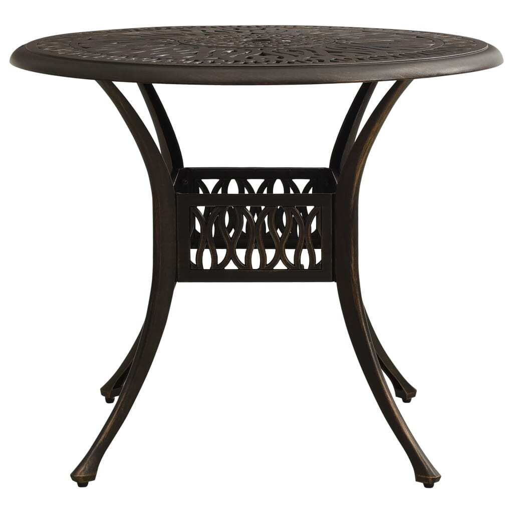 5 Piece Bistro Set Cast Aluminum Bronze