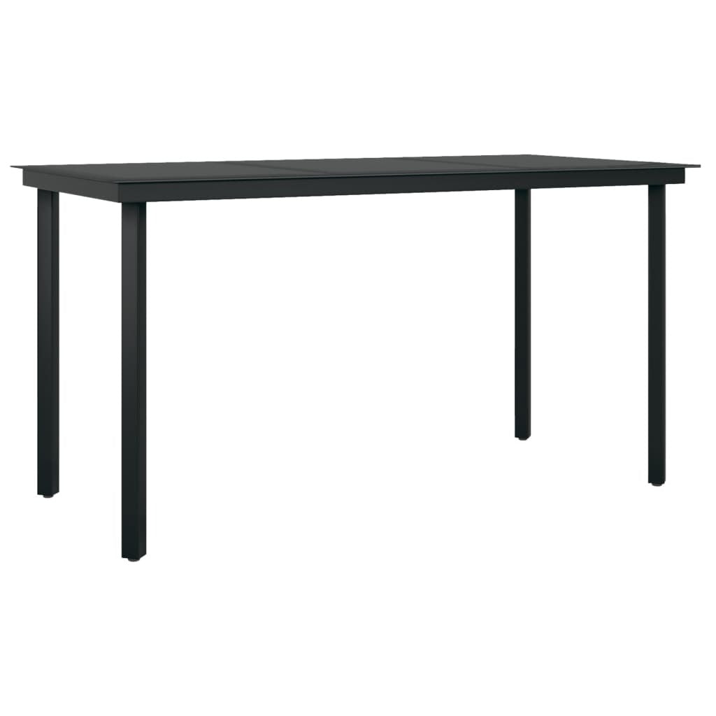 7 Piece Patio Dining Set Dark Gray