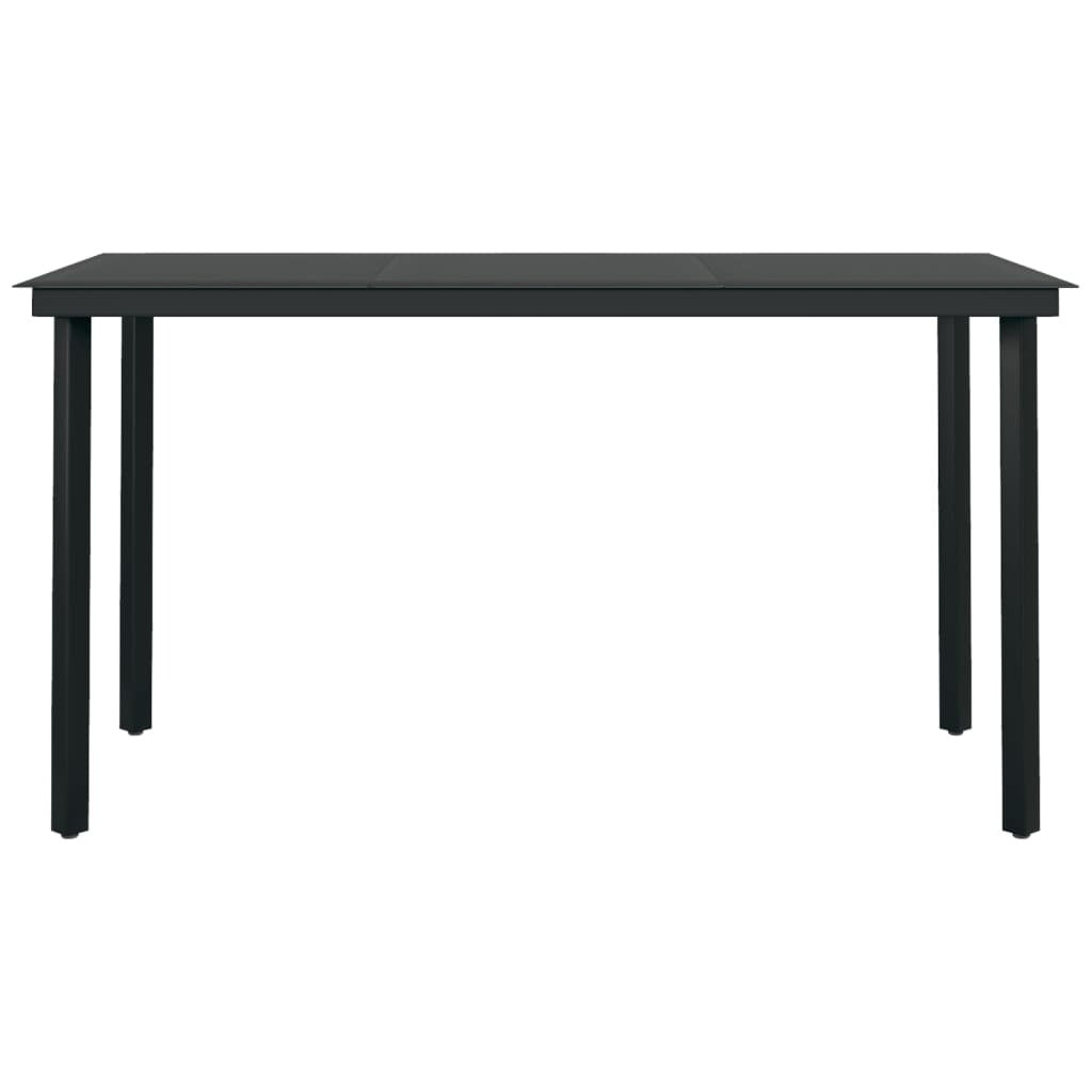 7 Piece Patio Dining Set Dark Gray
