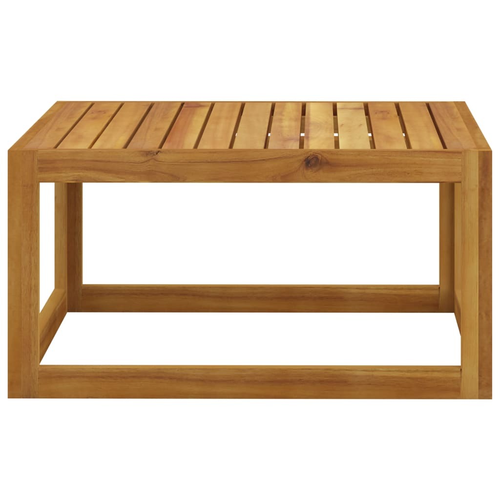 2 Piece Patio Sofa Set with Cushion Solid Acacia Wood