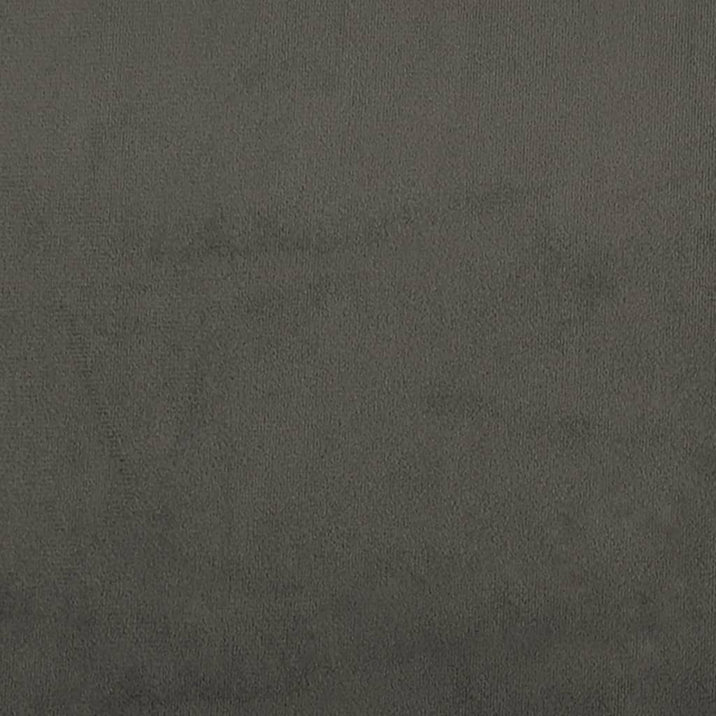 Box Spring Bed Frame Dark Gray Queen Velvet (US/AU Only)