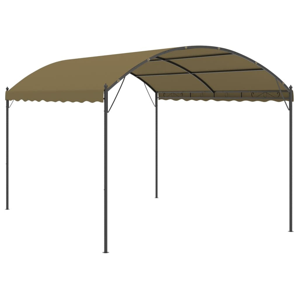 Gazebo 13.1'x9.8'x8.5'Taupe 0.6 oz/ft