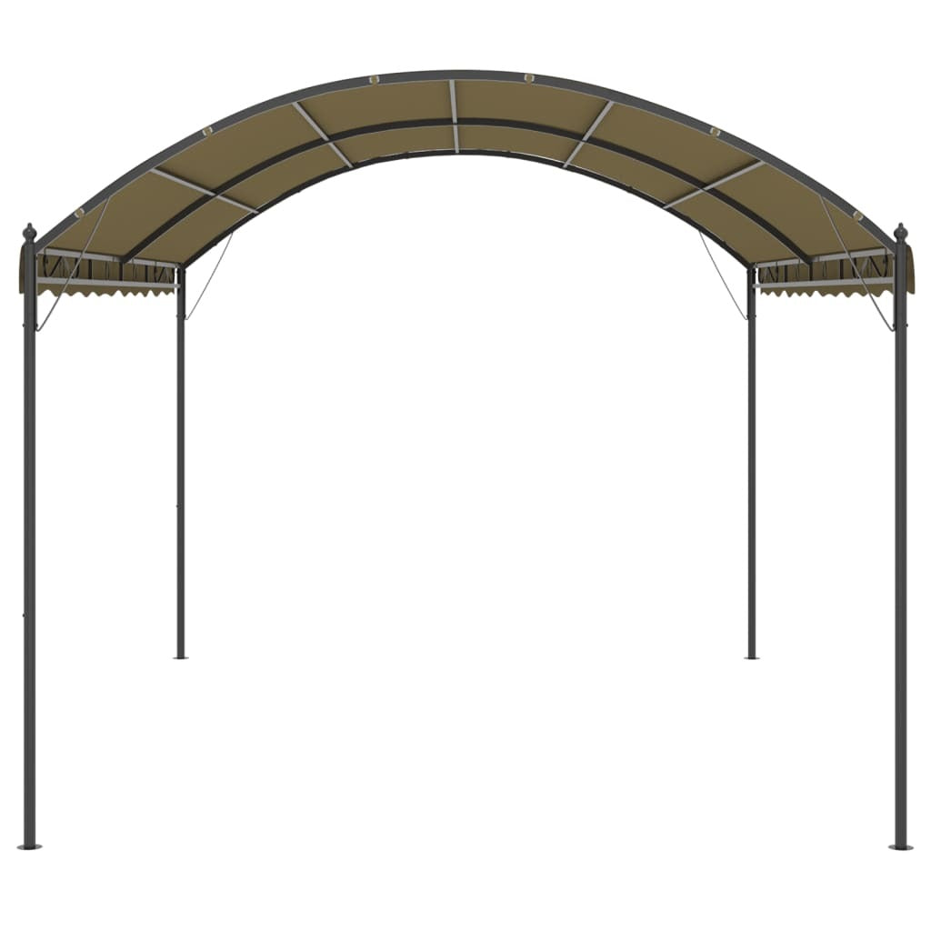 Gazebo 13.1'x9.8'x8.5'Taupe 0.6 oz/ft