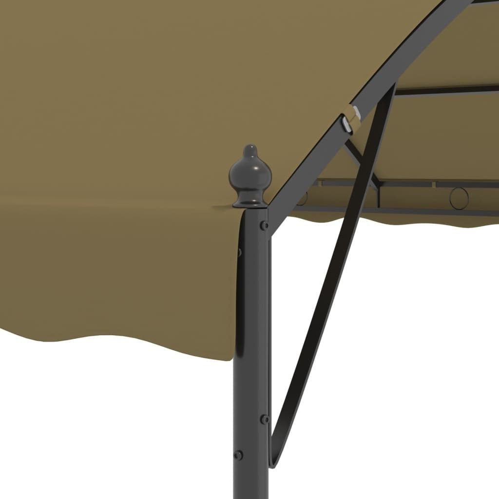 Gazebo 13.1'x9.8'x8.5'Taupe 0.6 oz/ft