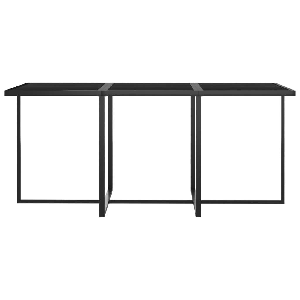 11 Piece Patio Dining Set with Cushions Poly Rattan Gray