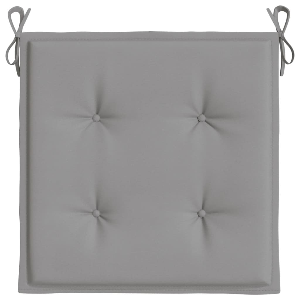 Garden Chair Cushions 6 pcs Gray 19.7"x19.7"x1.6" Oxford Fabric