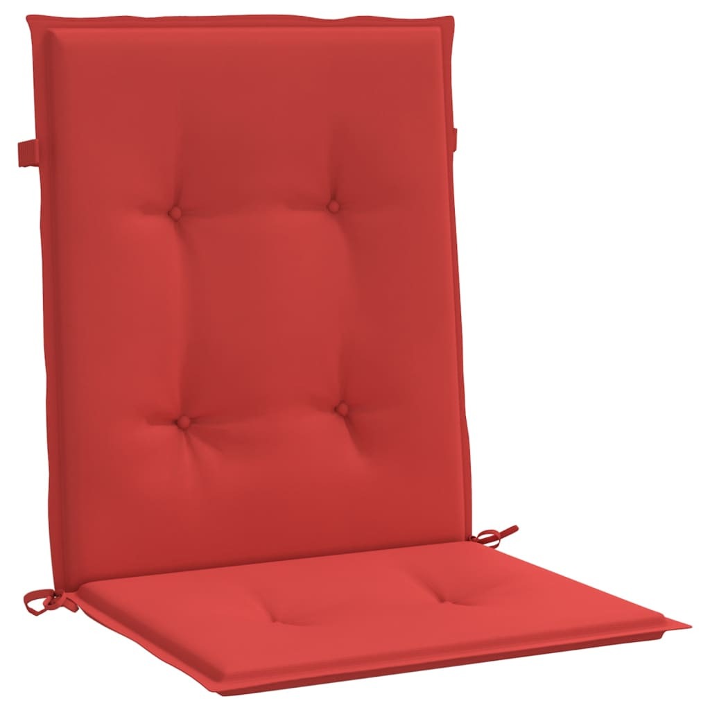 Garden Lowback Chair Cushions 6 pcs Red 39.4"x19.7"x1.2" Oxford Fabric