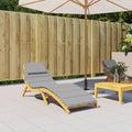 Sun Lounger Cushion Gray 73.2"x22.8"x1.6" Oxford Fabric